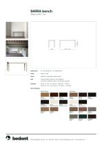 Shira bench - product sheet - 2