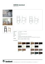 Sveva barstool with backrest - product sheet - 2