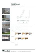 Timber bench - product sheet - 2