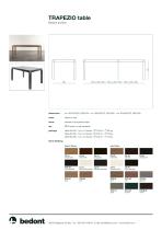 Trapezio table - product sheet - 2