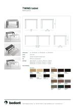 Twins table - product sheet - 2