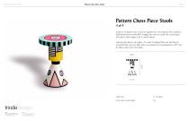 PATTERN CHESS PIECE STOOLS - 4