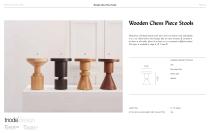 WOODEN CHESS PIECE STOOLS - 1