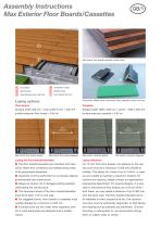 Assembly Instructions Max Exterior Floor Board s / C a s s e t t e s - 2