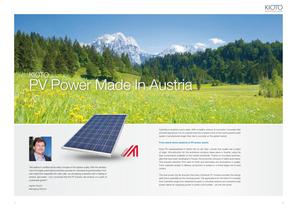 KIOTO Photovoltaics - Image Brochure - 2