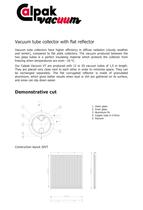 Calpak vacuum tube collector with flat reflector - 1