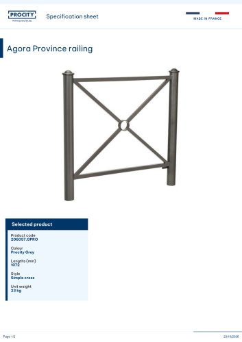 Agora Province railing
