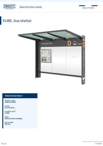 KUBE. bus shelter