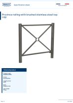 Province railing with brushed stainless steel top cap-1
