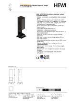 HEWI SENSORIC Disinfectant dispenser, upright model 900.06.01560 - 1