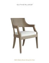 Melina Woven Dining Arm Chair - 1