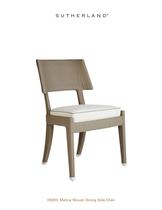 MELINA WOVEN DINING SIDE CHAIR - 1