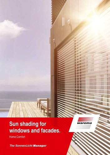 Sun shading for  windows and facades.