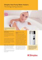 Pump Water Heaters - Dimplex, Geschäftsbereich Glen Dimplex Deutsch - PDF Catalogs | Documentation | Brochures