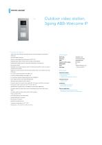 Outdoor video station, 3gang ABB-Welcome IP