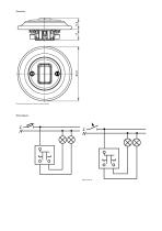 Rocker Switch 2gang 1way - 2