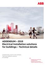 ADDENDUM – 2019 Electrical installation solutions for buildings – Technical details - 1