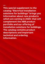 Electrical installation solutions for buildings Product news 2020 - 2