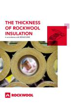 THE THICKNESS OF ROCKWOOL INSULATION