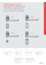 Door handles on special rose - 1