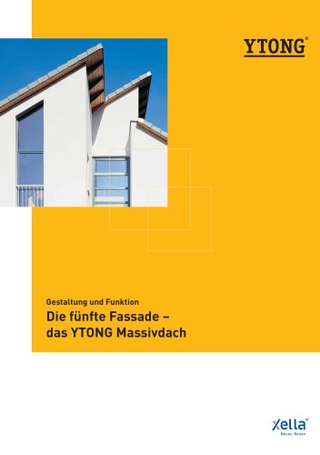 Die fünfte Fassade – das YTONG Massivdach