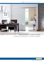 GEZE SLIDING FITTING SYSTEMS : FILIGREE TECHNOLOGY - HIGHLY DURABLE - 1