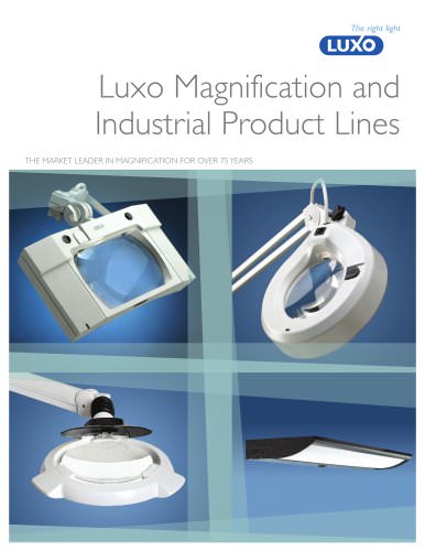 NEW! 2012 Luxo Magnification and Industrial Product Lines Brochure