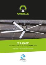 X RANGE HIGH VOLUME LOW SPEED HVLS FANS - 1