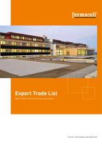 Fermacell export trade list - 1