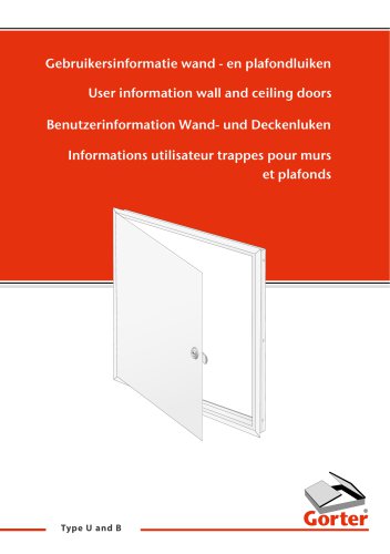 User information wall and ceiling doors