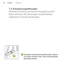 Schüco EasyCare – Maintenance instructions for PVC-U windows and doors - 12