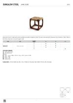 scheda tecnica bungalow stool