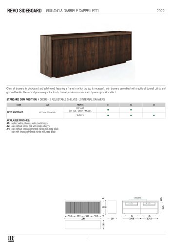 scheda tecnica revo sideboard