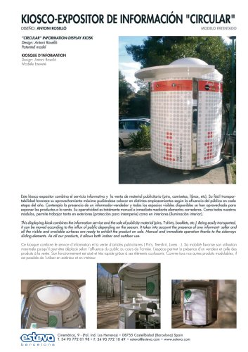 Circular kiosk