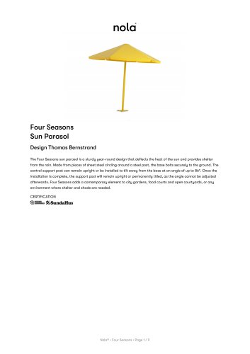 Four Seasons Sun Parasol