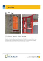 Fire-resistant vertically sliding window SV-E60 - 1