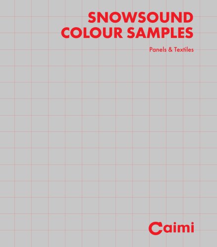 SNOWSOUND COLOUR SAMPLES Panels & Textiles