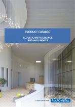 PRODUCT CATALOG ACOUSTIC METAL CEILINGS AND WALL PANELS - 1