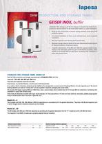 GEISER INOX SERIES - Commercial catalogue - 5