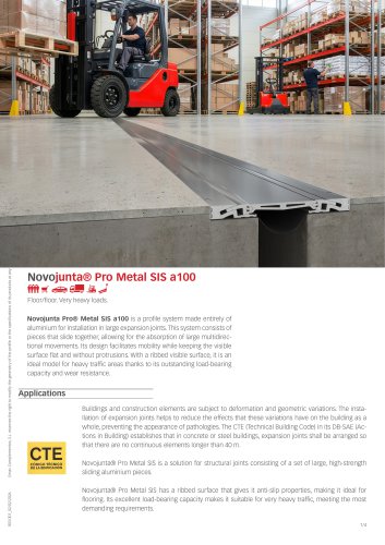 Technical data sheet Novojunta&reg; Pro Metal SIS a100