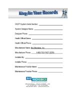 FAST®  Owner’s Manual-6
