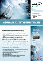 MEMBRANE WATER TREATMENT PLANTS - 1