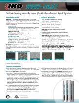 Self-Adhering Membranes (SAM) Residential Roof System - 1