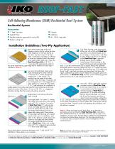 Self-Adhering Membranes (SAM) Residential Roof System - 2