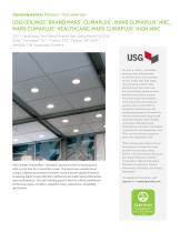 USG CEILINGS™ BRAND MARS™ CLIMAPLUS™, MARS CLIMAPLUS™ HRC, MARS CLIMAPLUS™ HEALTHCARE, MARS CLIMAPLUS™ HIGH-NRC - 1