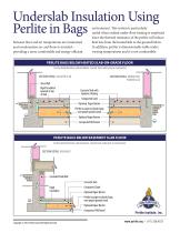 Underslab Insulation Using Perlite Bags - 2