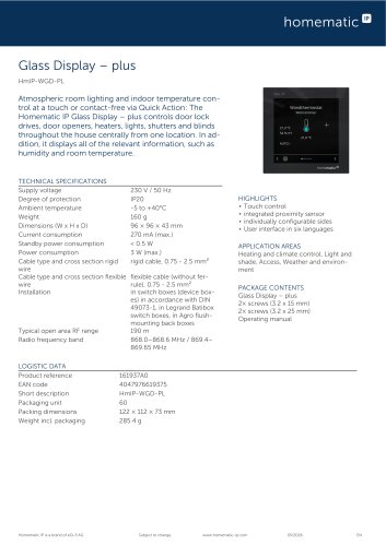  HmIP-WGD-PL