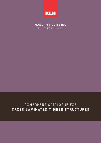 Component catalogue for cross laminated timber structures