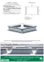 Metallic upstands for continuous ventilation - 1