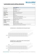 Laminated wood ceiling elements-1